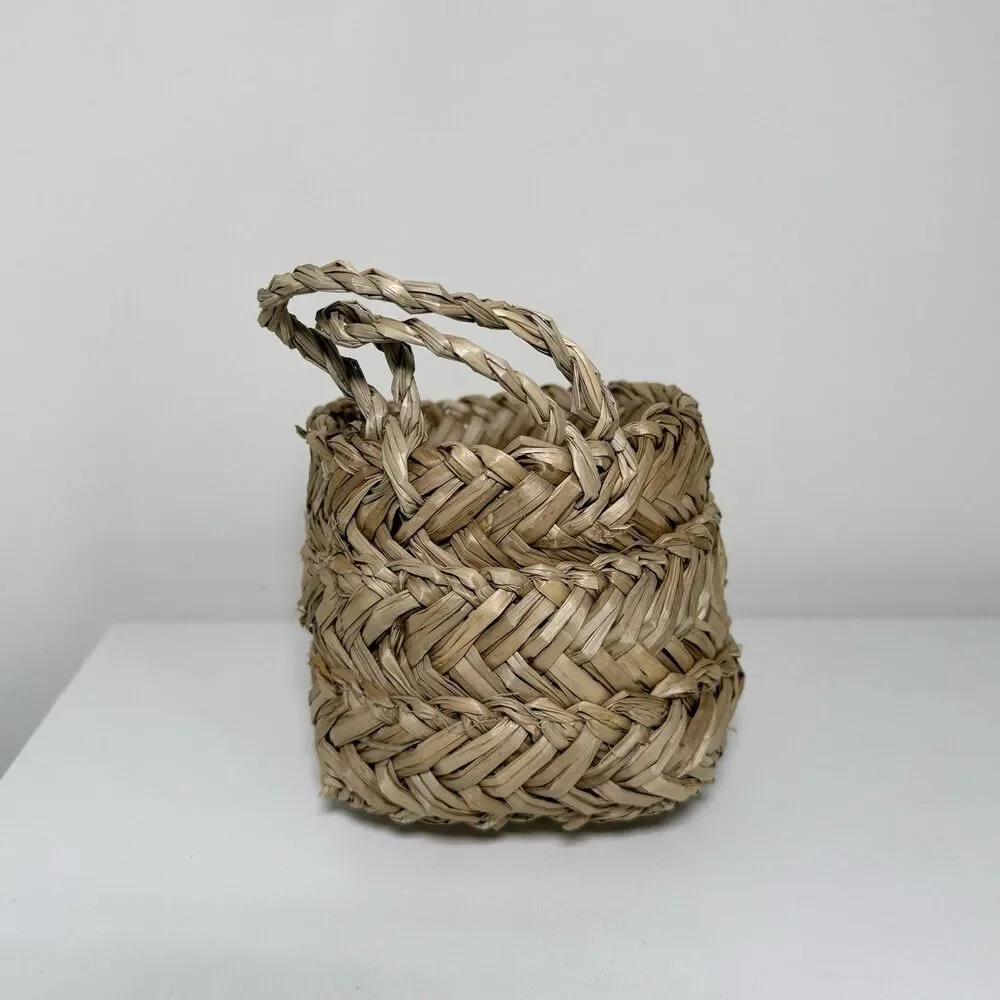 Mini Hanging Woven Sea Grass Basket